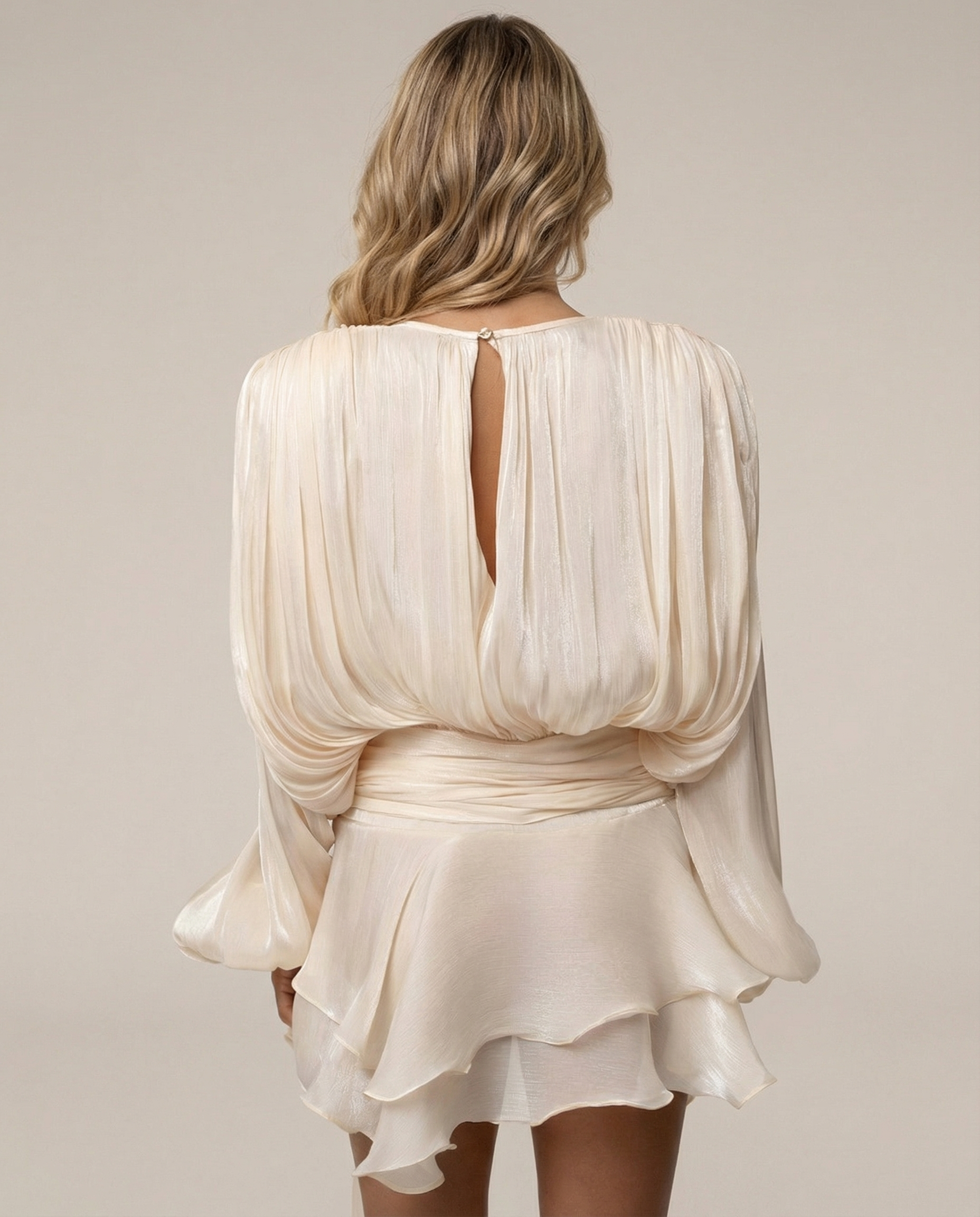 Robe courte drapée EVE