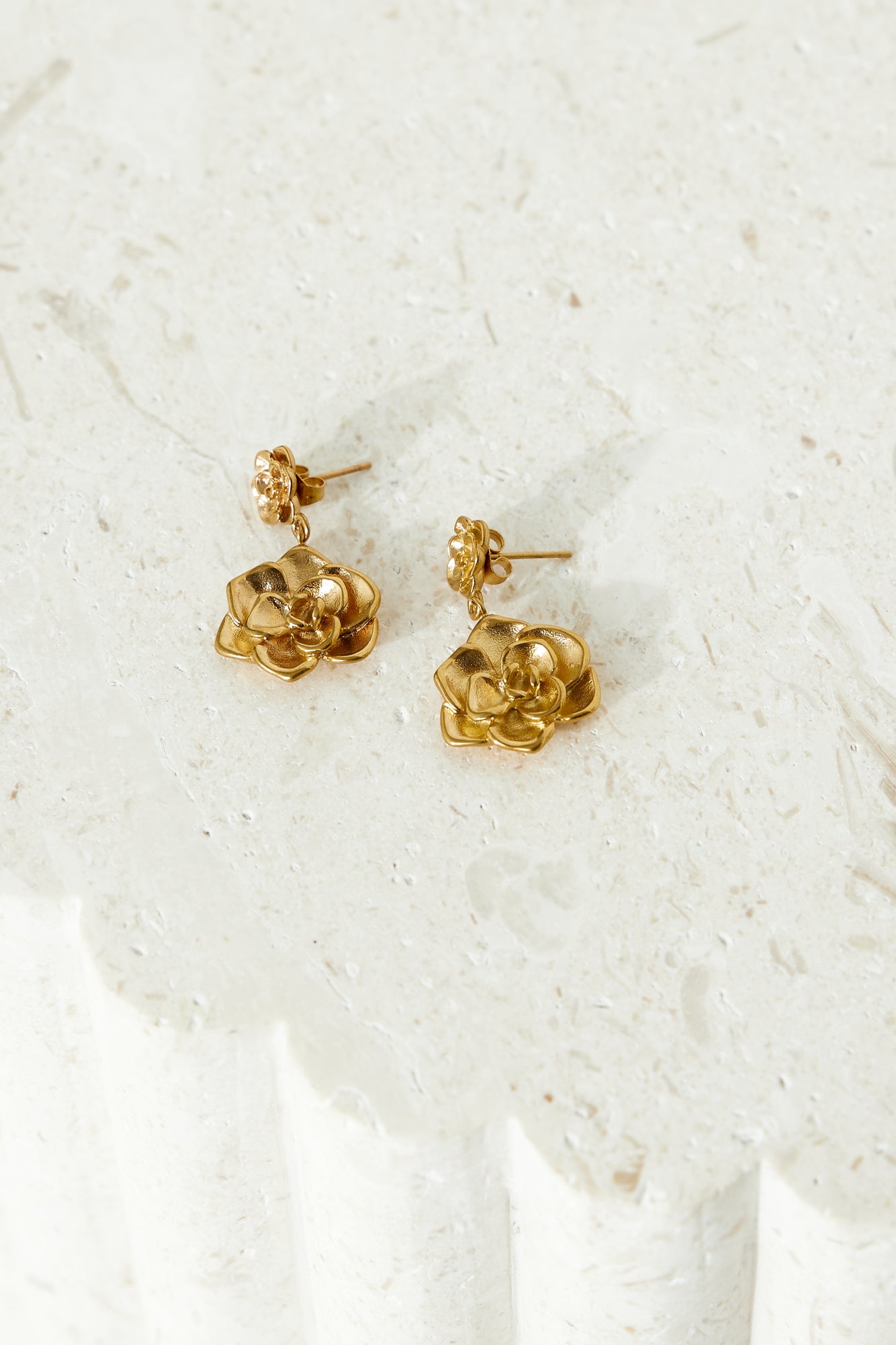 Bloom Blossom Earrings 18K Gold Plated