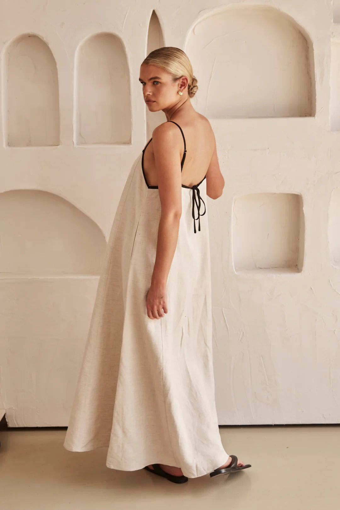 Lunelle Linen Maxi Dress