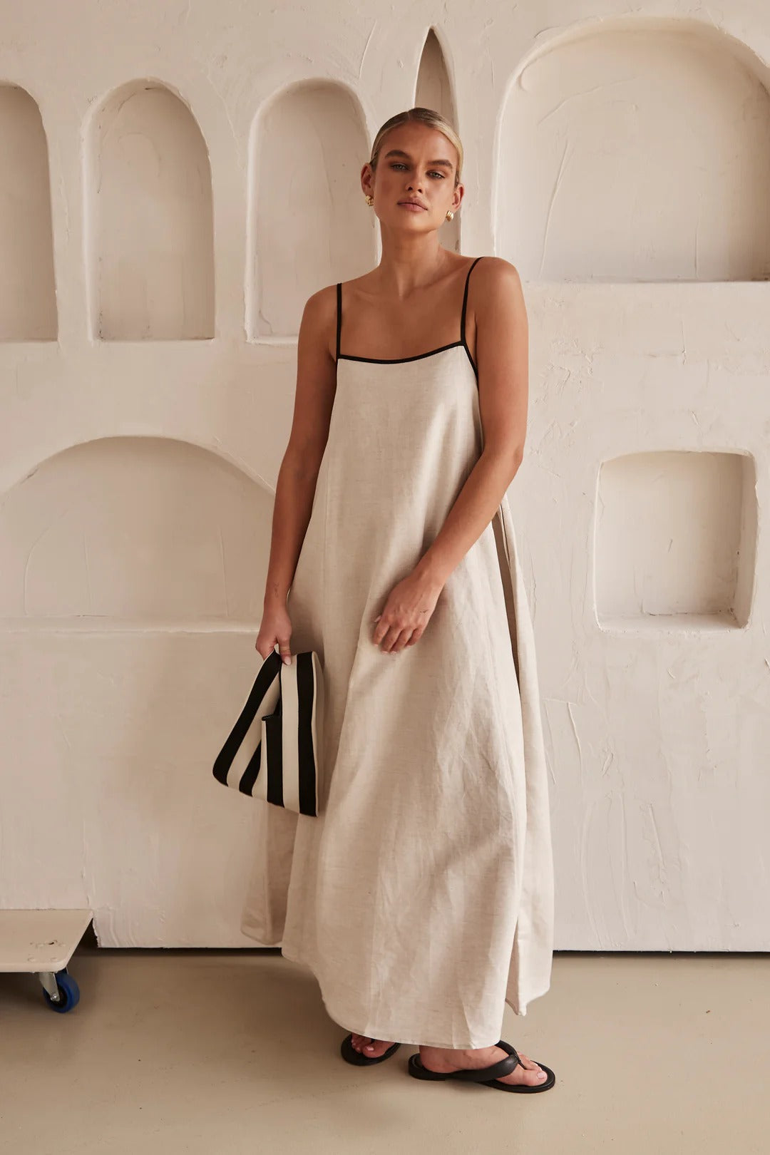 Lunelle Linen Maxi Dress