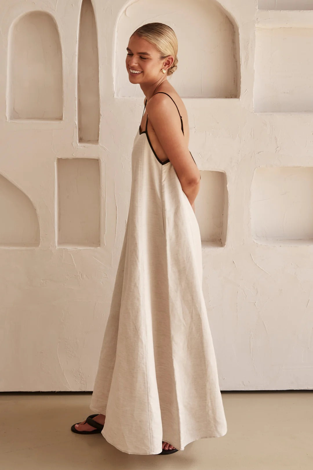 Lunelle Linen Maxi Dress