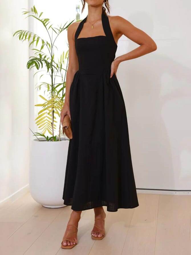 Noira Halter Midi Dress