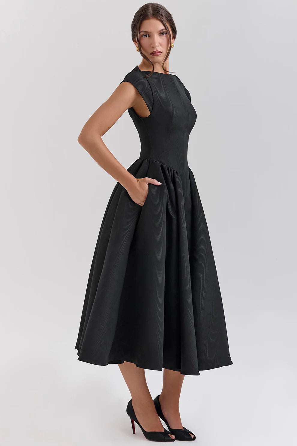 Cassiane Midi Dress - Ivory