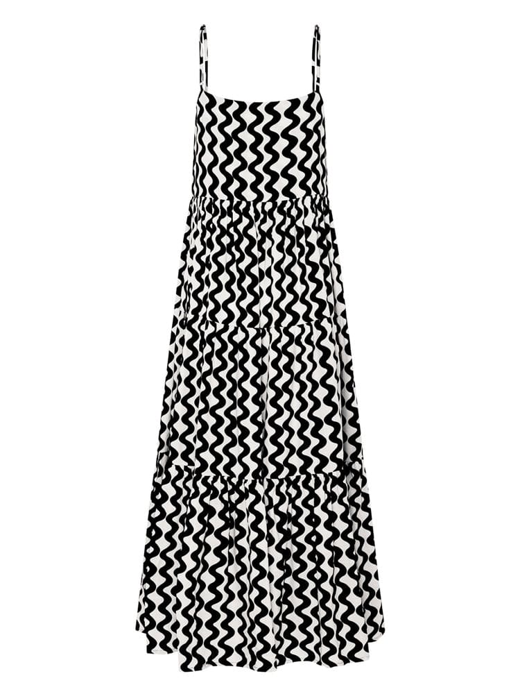 Elowen Maxikleid mit eckigem Ausschnitt