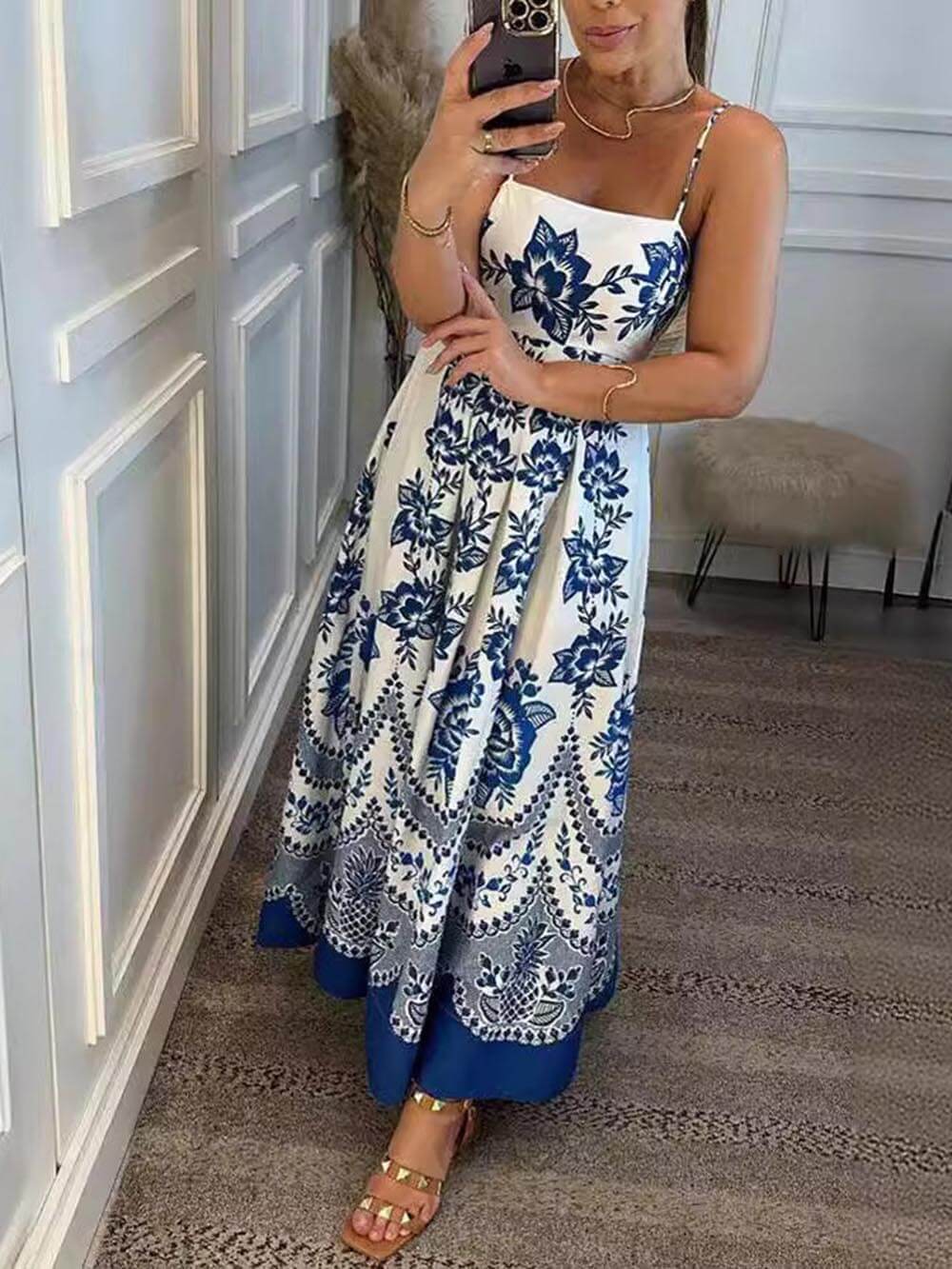 Elvira Smocked Midi Dress