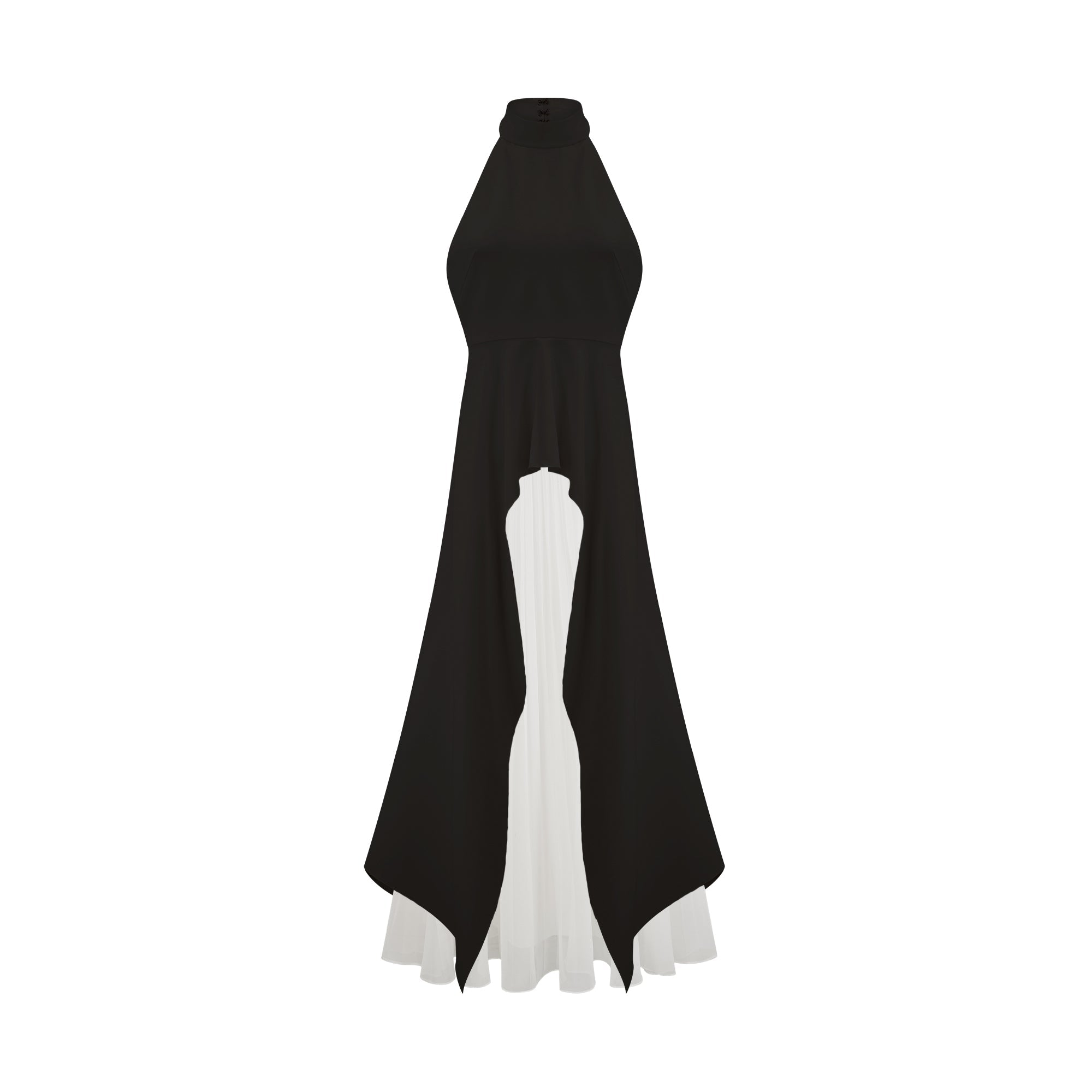 Ines Halterneck Layered Maxi Dress
