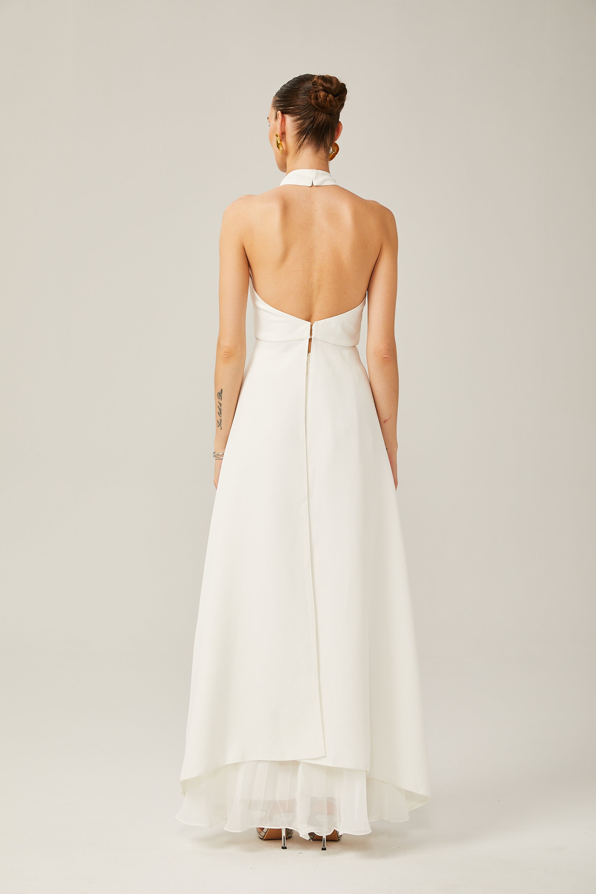 Ines Halterneck Layered Maxi Dress