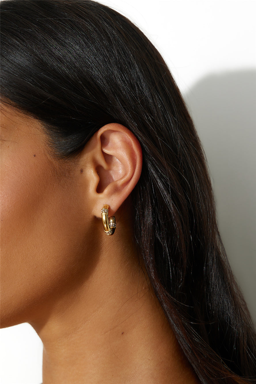 Velis Dainty Hoops 18K Gold Plated