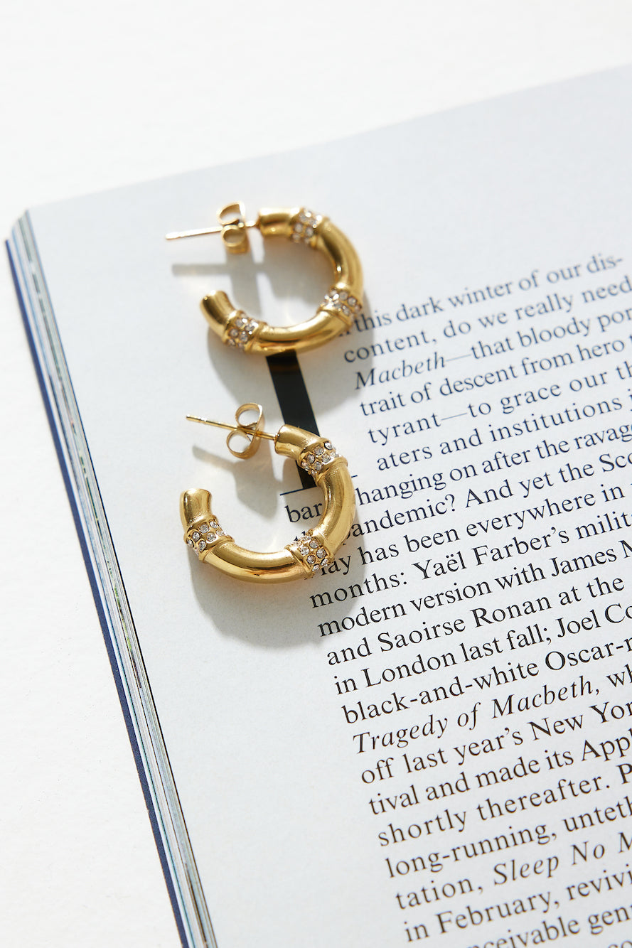 Velis Dainty Hoops 18K Gold Plated