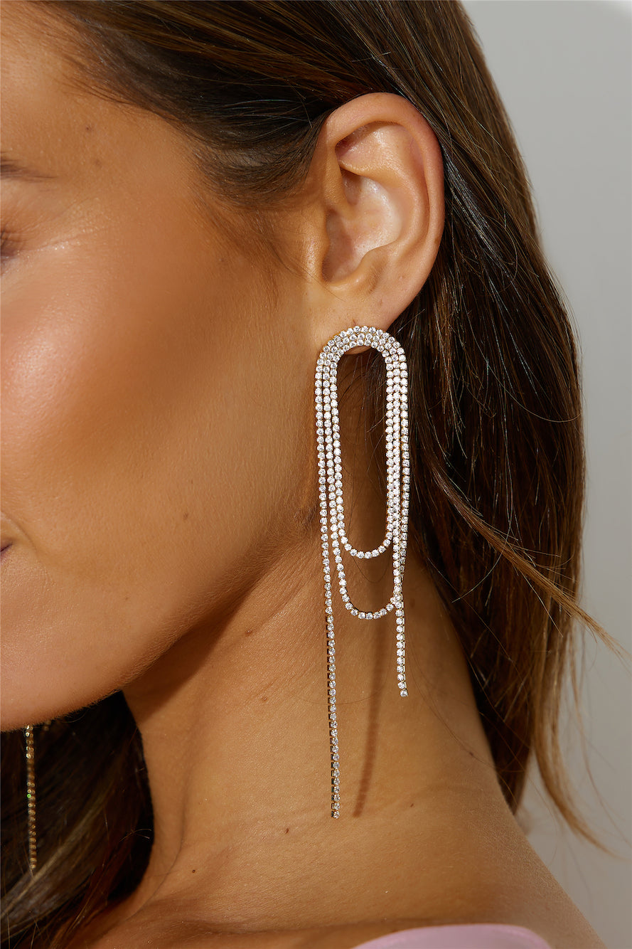 Zerelle Fancy Time Earrings 18K Gold Plated