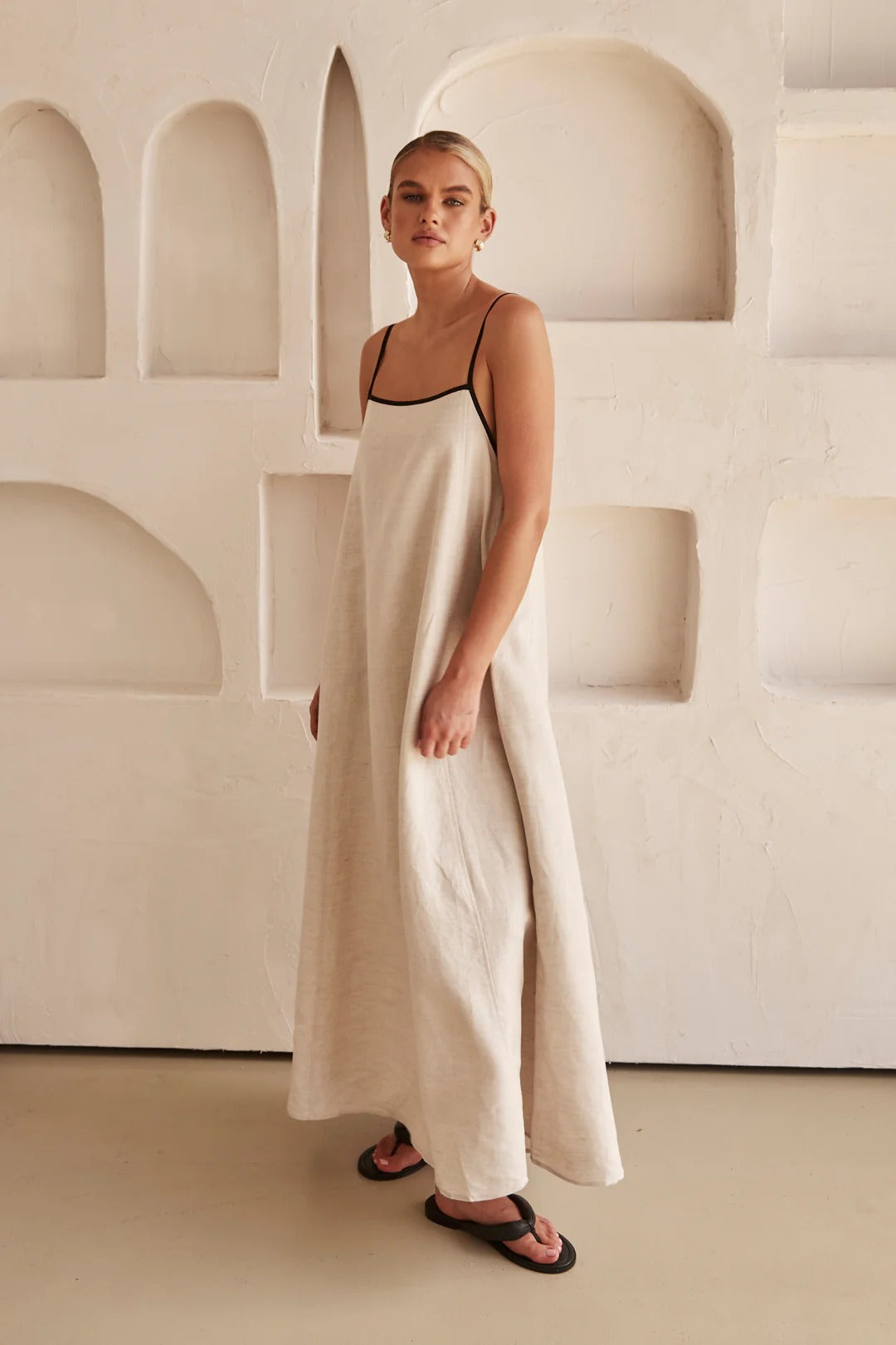 Lunelle Linen Maxi Dress