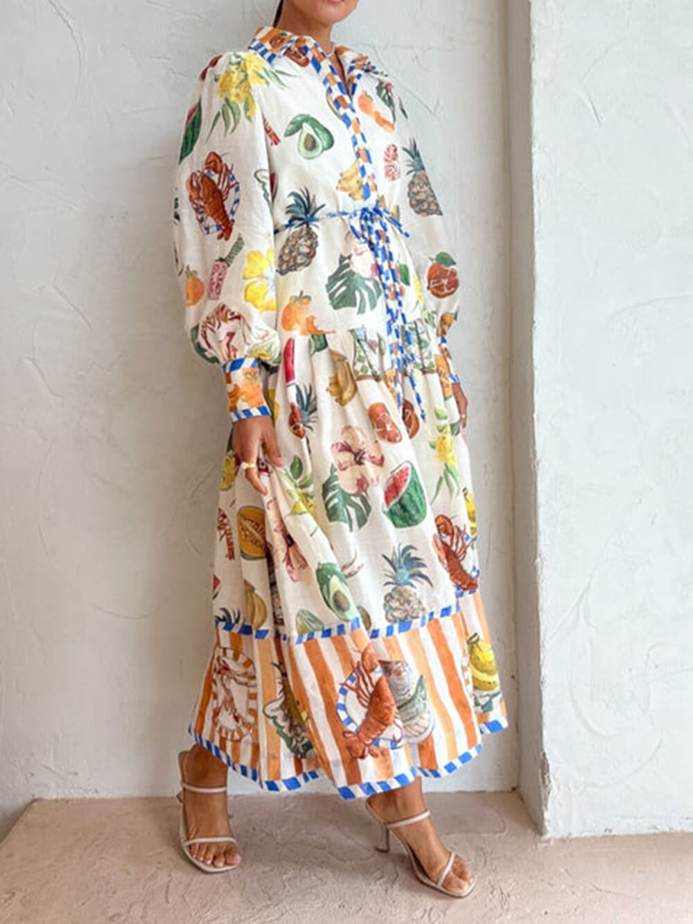 Thalina Shirt Midi Dress