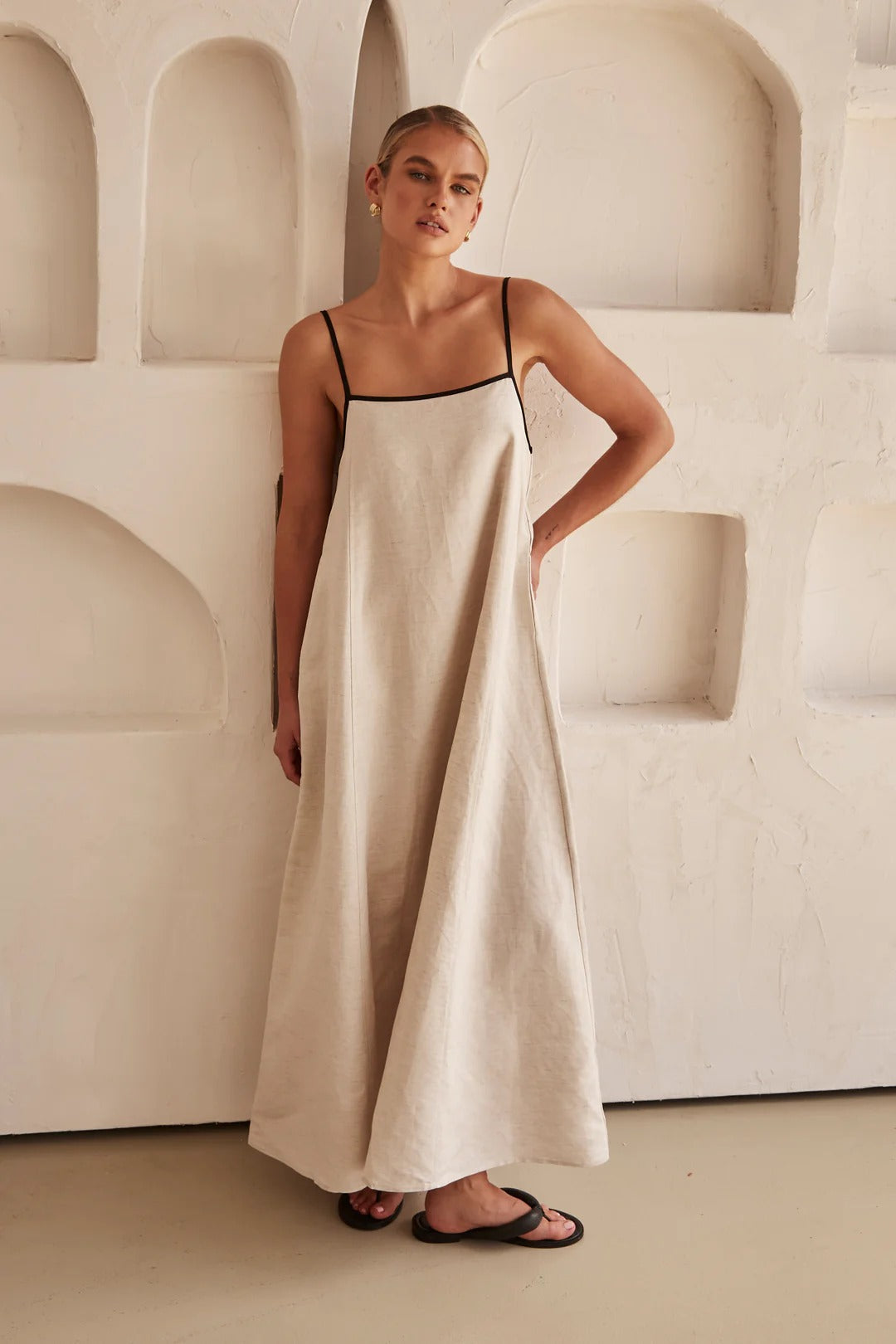 Lunelle Linen Maxi Dress