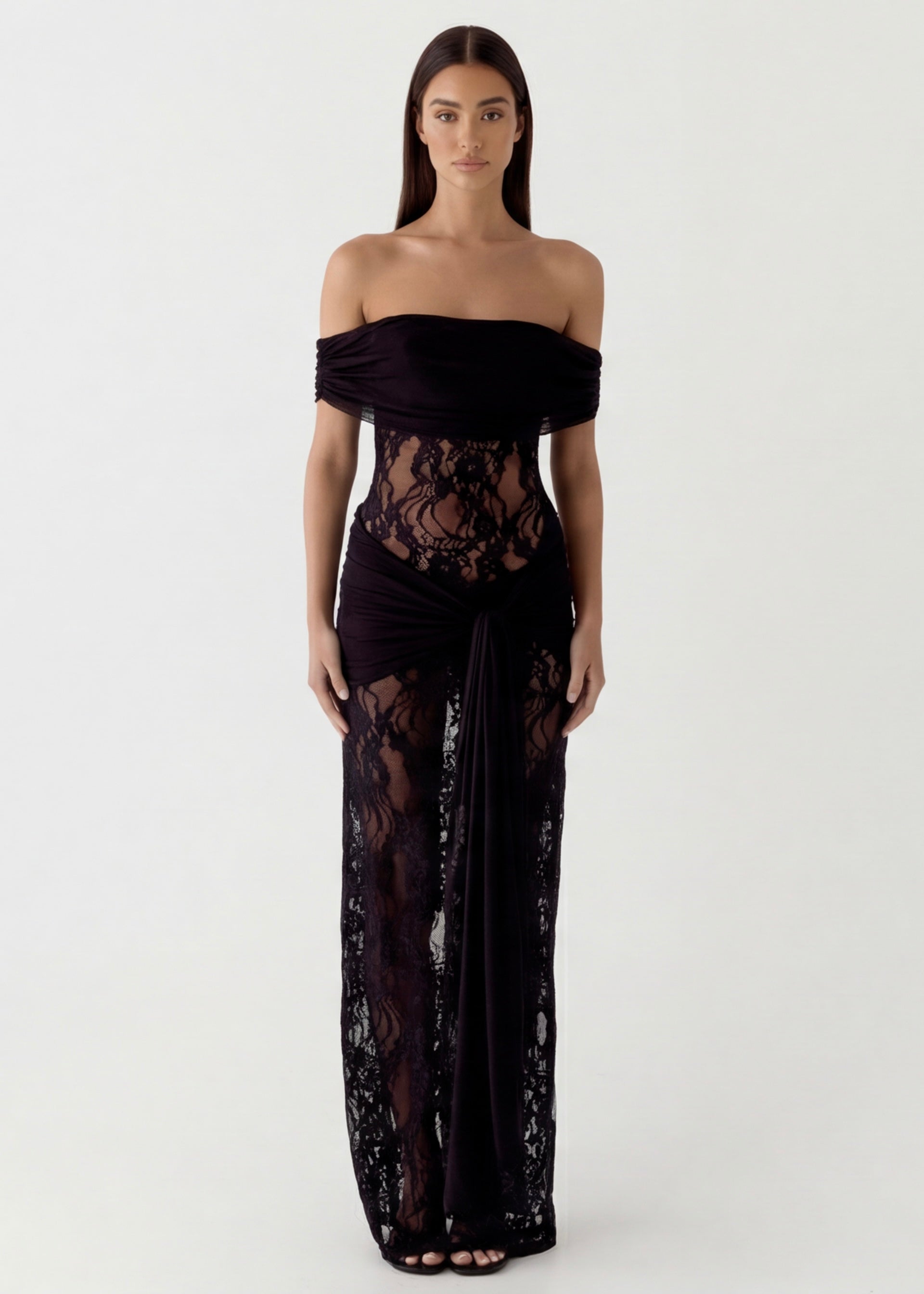 Lace Gown Maxi Dress