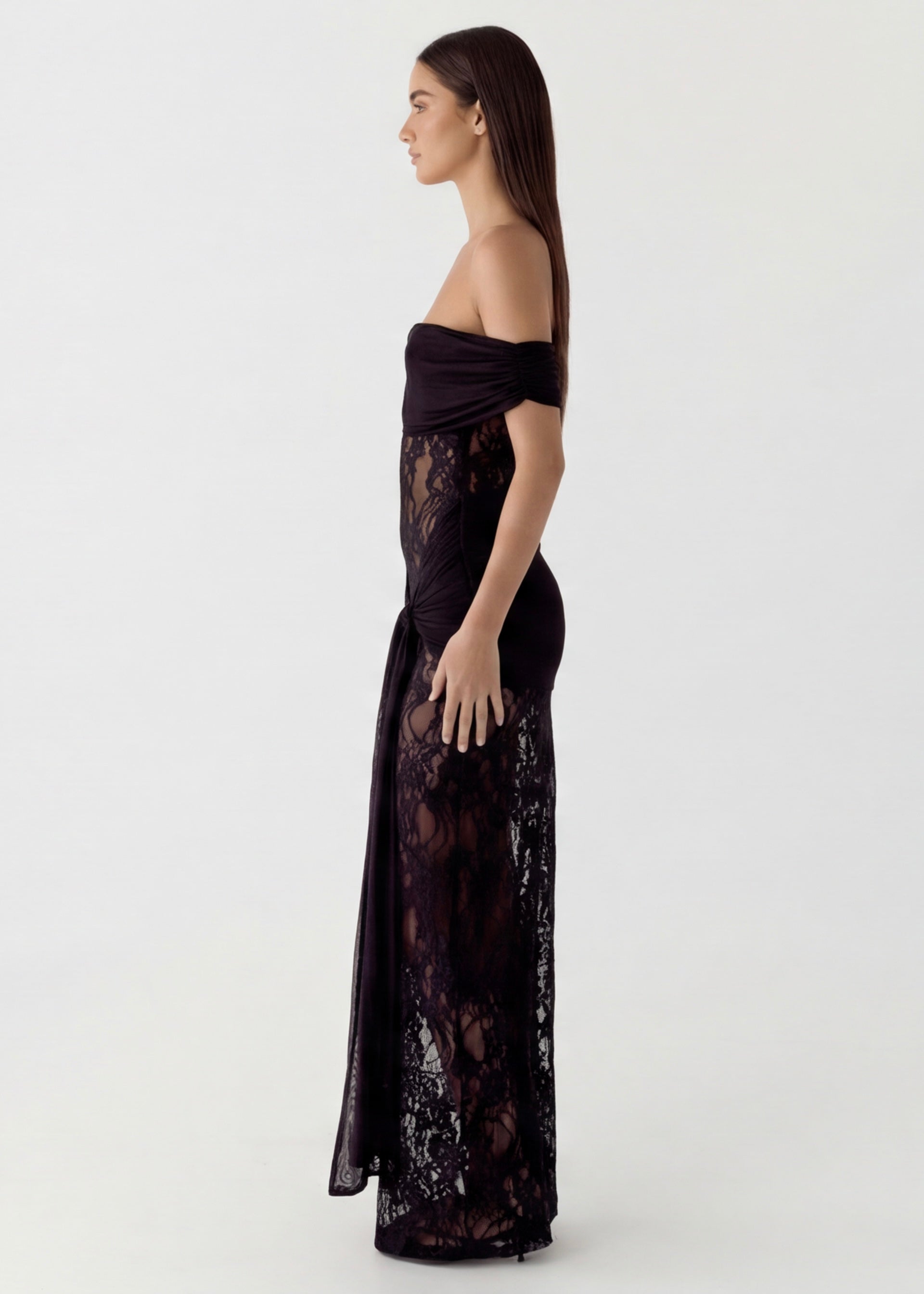 Lace Gown Maxi Dress