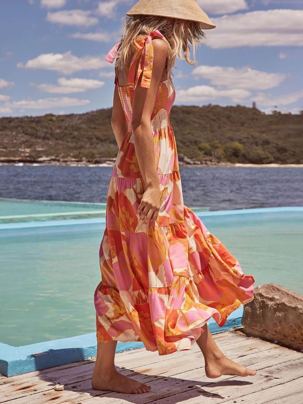 Serena Pleated Midi Dress