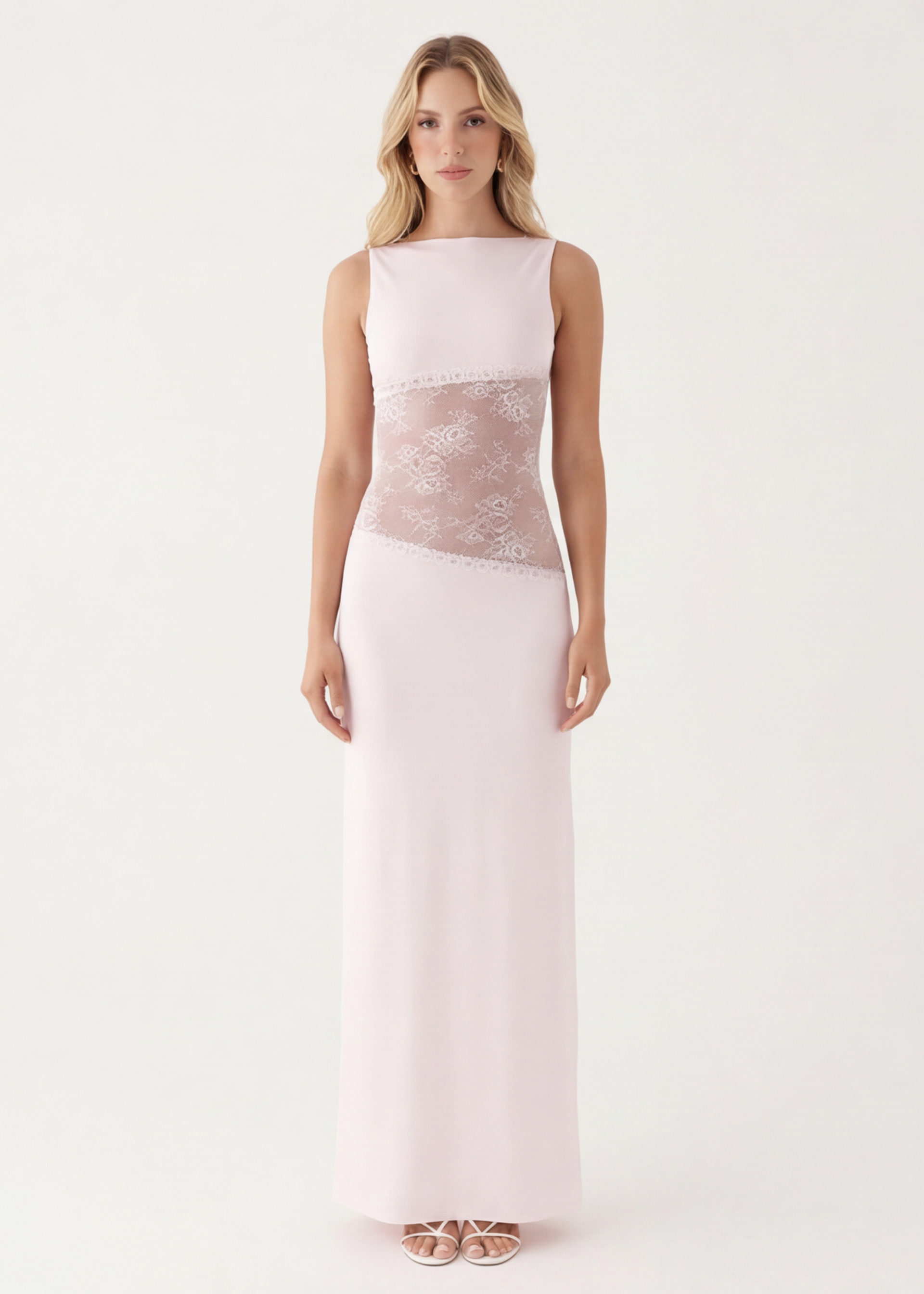 Veil Cut Maxi Dress