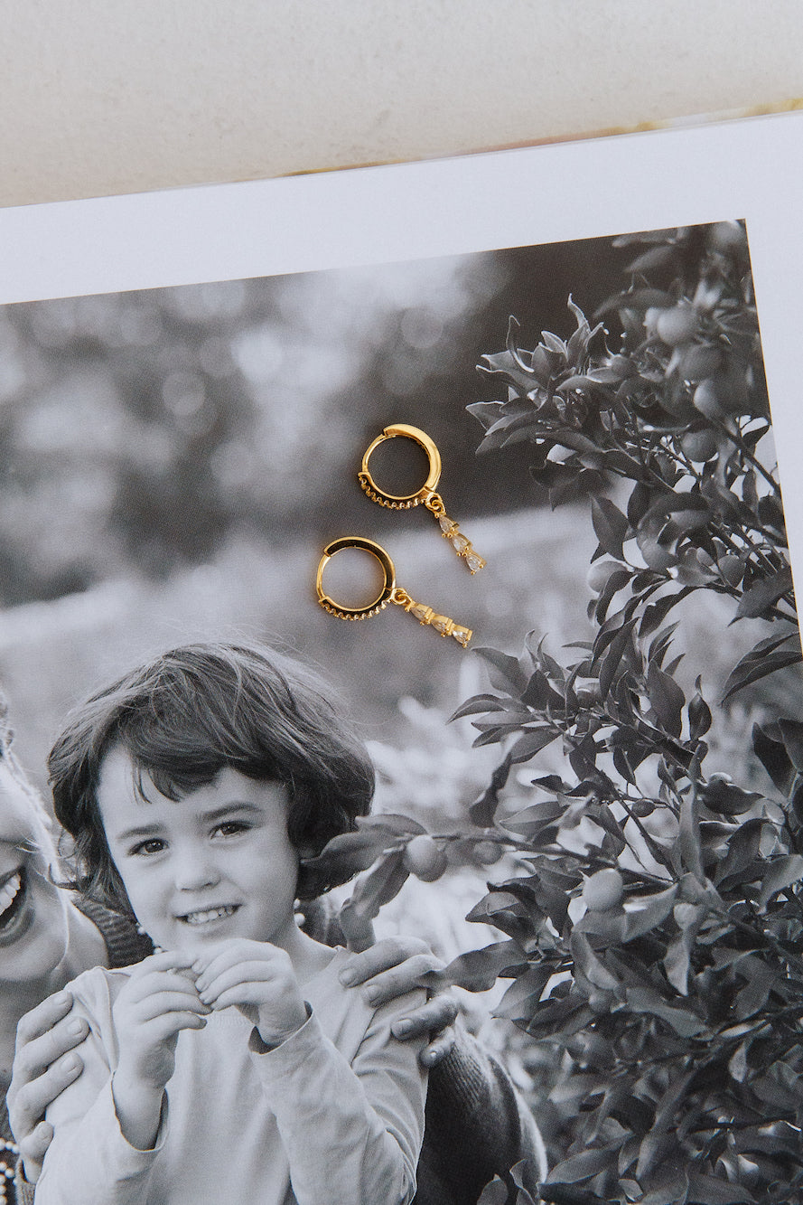 Aurelle Fall Into Me Earrings 18K Gold Plated