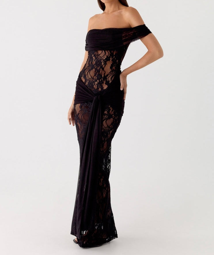 Lace Gown Maxi Dress