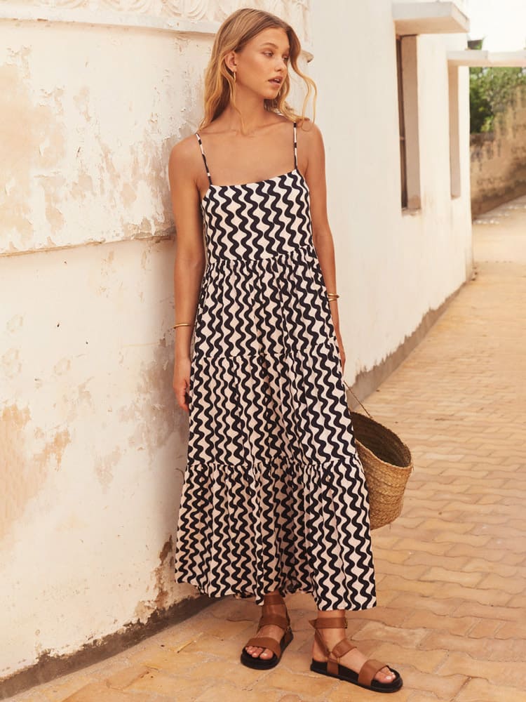 Elowen Square Neck Maxi Dress
