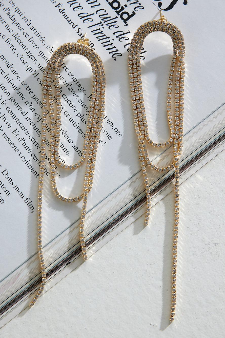 Zerelle Fancy Time Earrings 18K Gold Plated