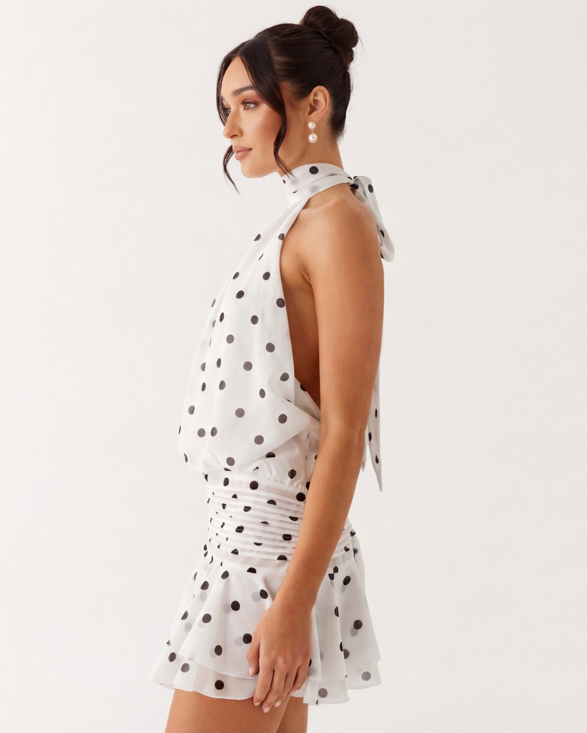 Flirt Alert Polka Mini Dress