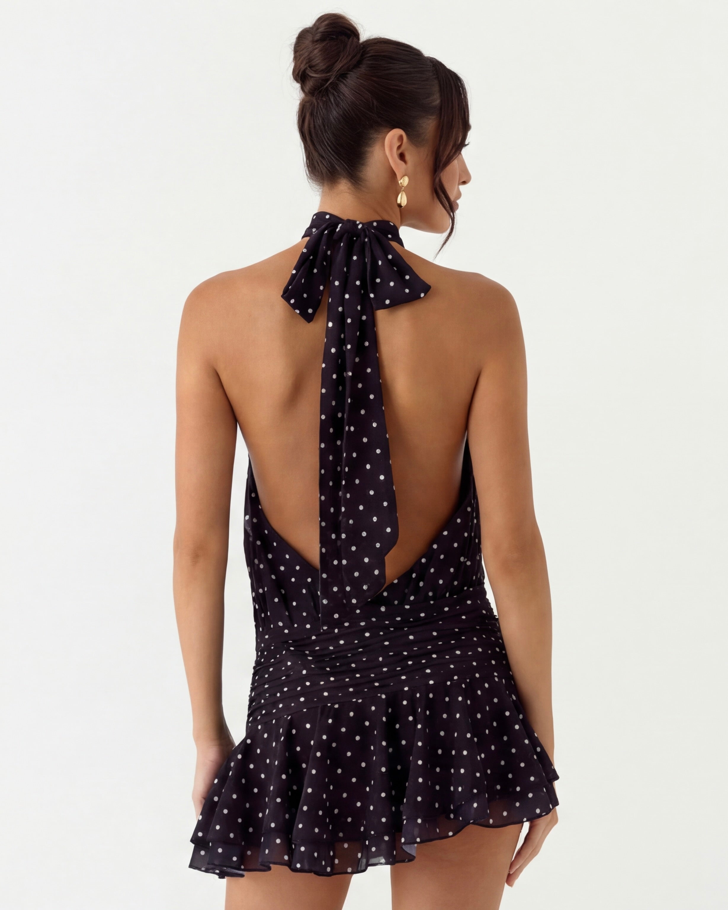 Flirt Alert Polka Mini Dress