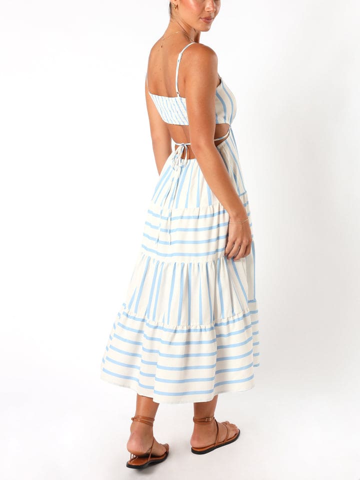 Evelin Stripe Midi Dress