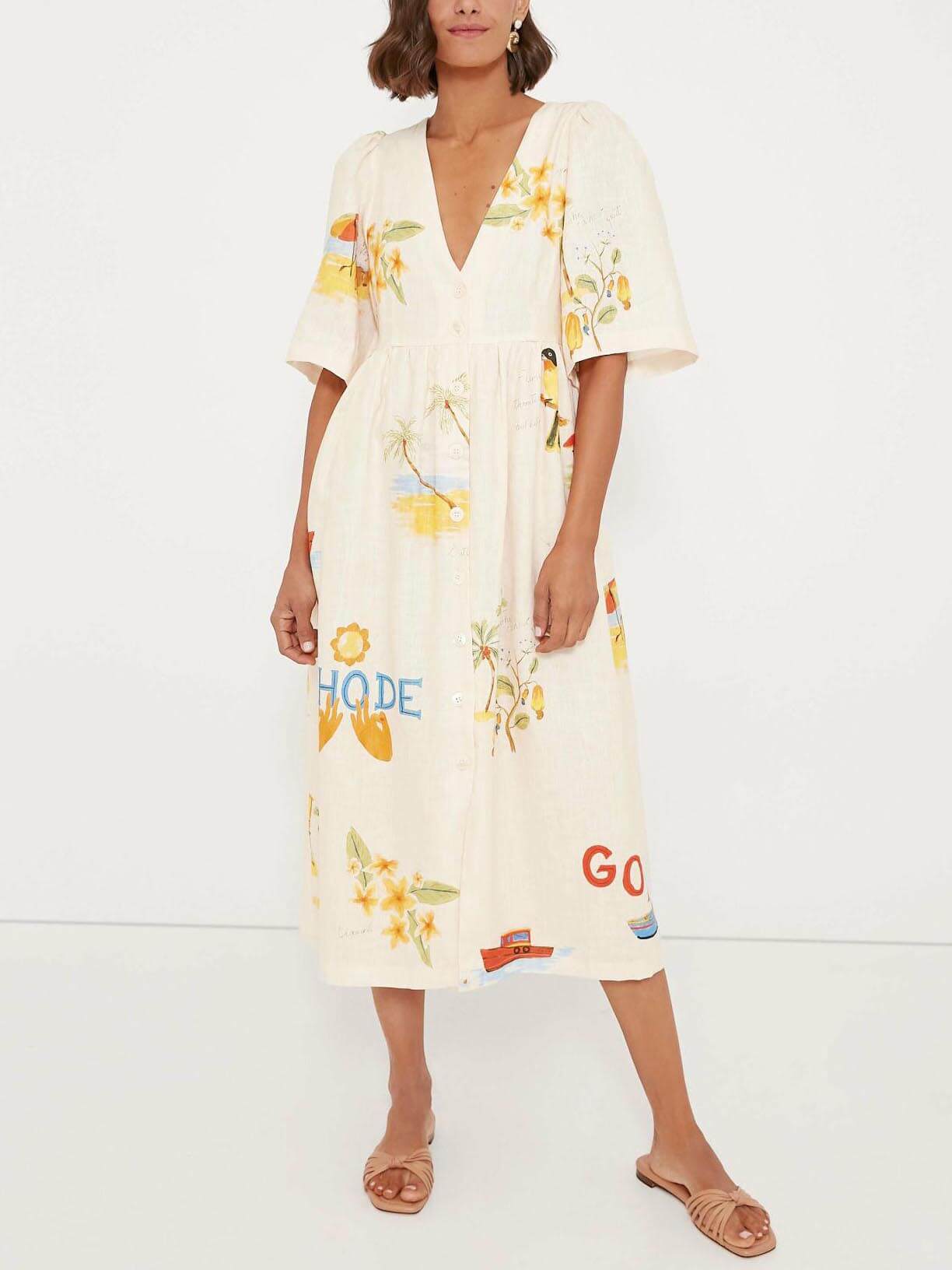 Liora Floral Midi Dress