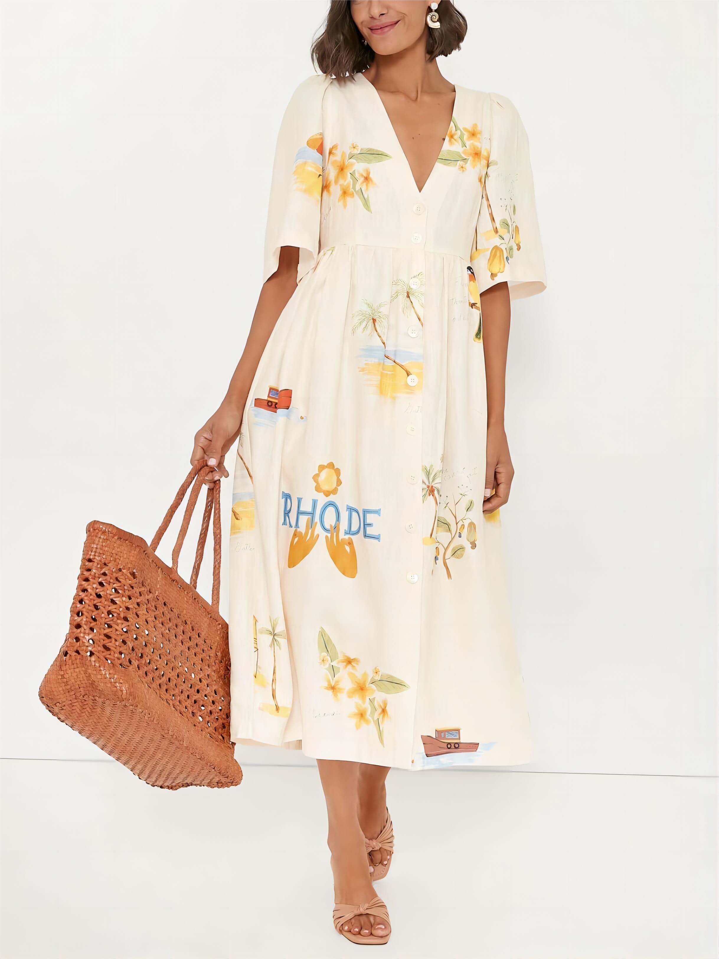 Liora Floral Midi Dress
