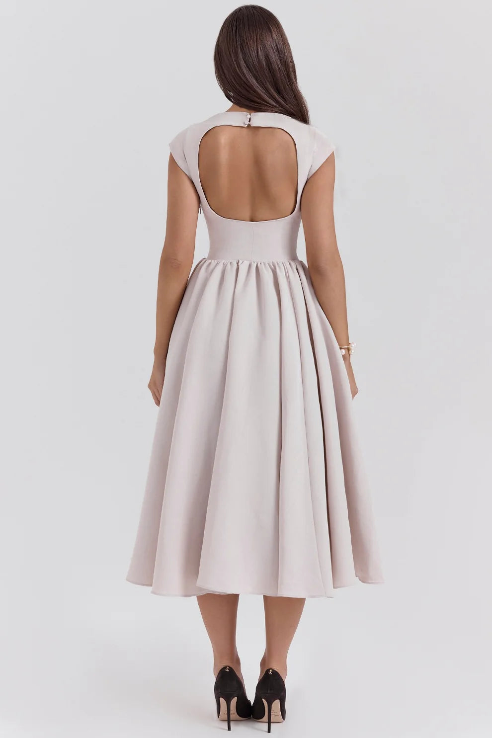 Cassiane Midi Dress - Ivory