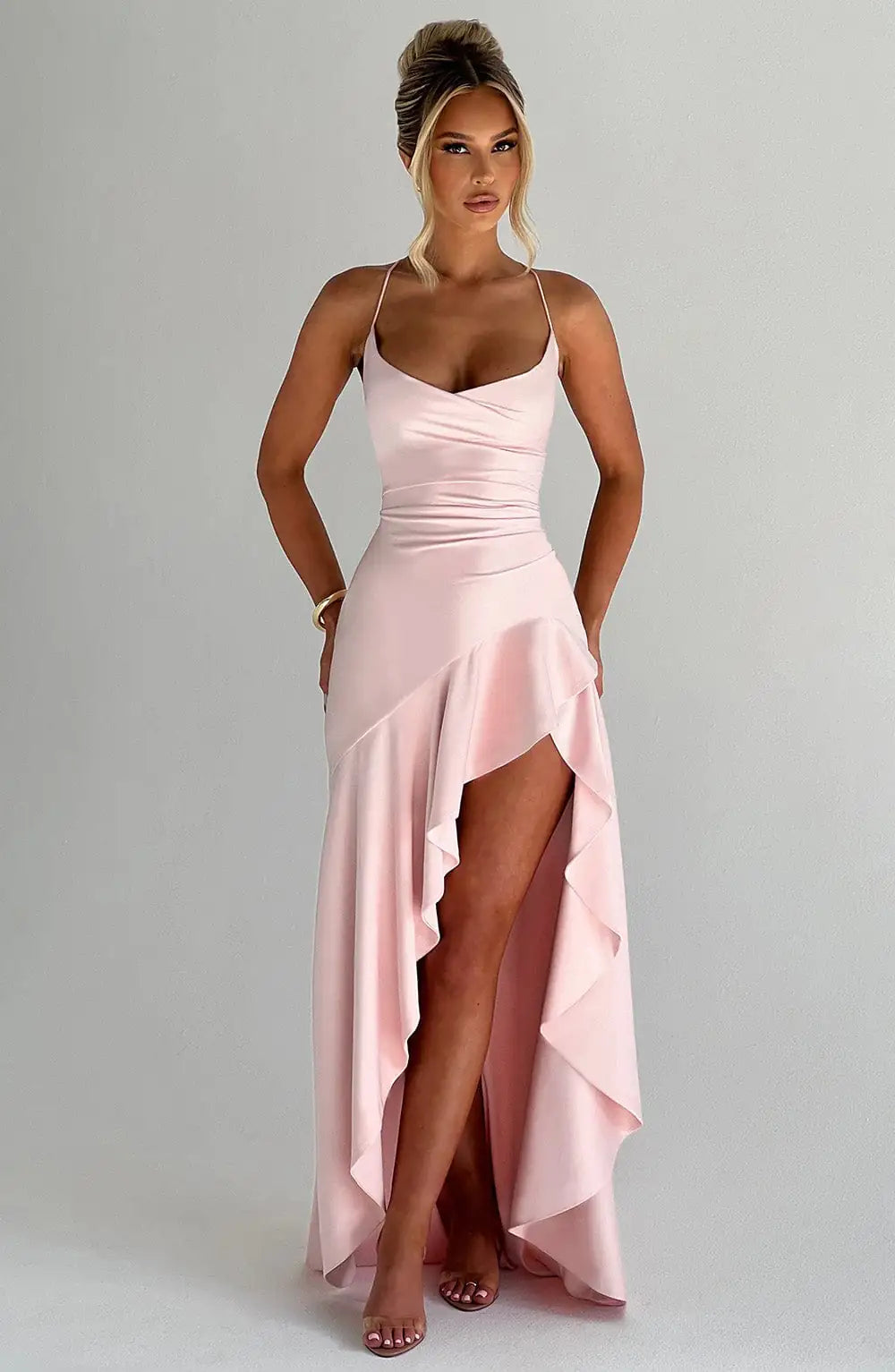 Samira Long Dress - Blush